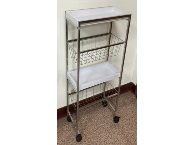 2 cassetti cestelli 2 carrelli porta tavole in plastica